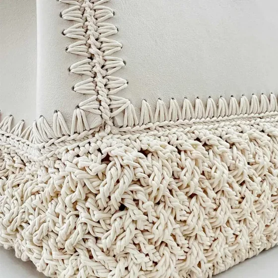 Lavorazioni manuali, uncinetto, macrame’ e raffia-2